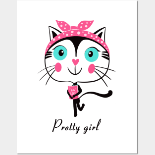 Pretty girl Posters and Art